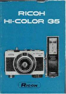 Ricoh Hi-Color manual. Camera Instructions.